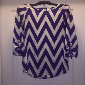 Purple chevron blouse